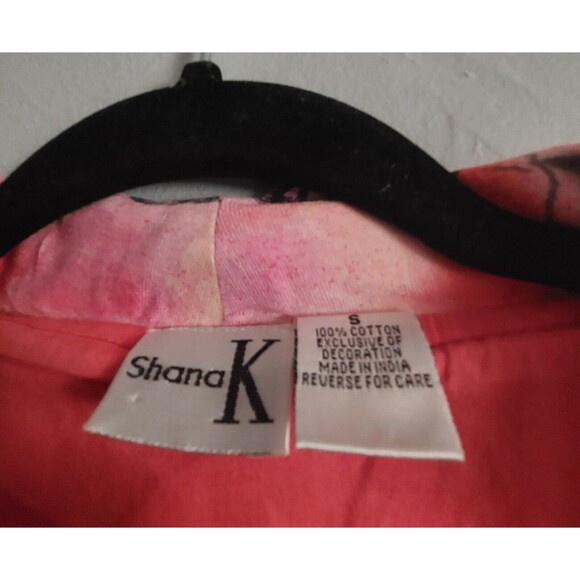 Shanak women's jacket size S, decoration with butterfly, sequins,Paisley, Button - Picture 2 of 12